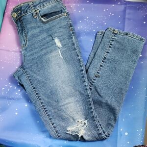 Cato Blue Skinny Jeans Size 6 Mid Rise Stretch Denim Casual Everyday